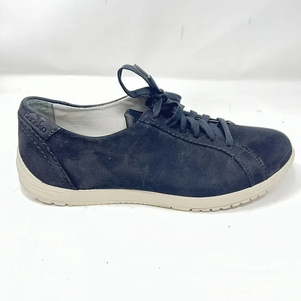 Dansko Womens Leela Black Waterproof Lace Up Sneaker 5906-1042400 SIZE 41